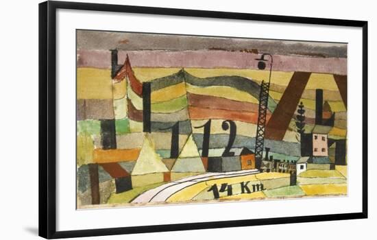 Station L 112, 14 km.-Paul Klee-Framed Art Print