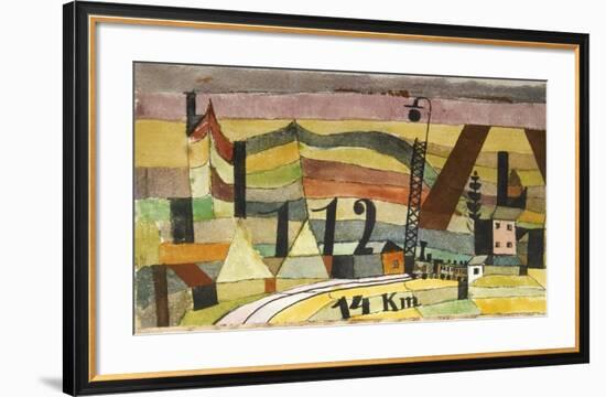 Station L 112, 14 km.-Paul Klee-Framed Art Print