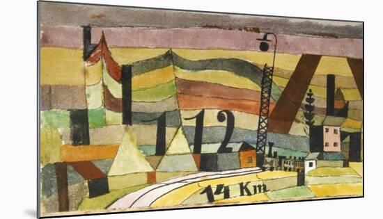 Station L 112, 14 km.-Paul Klee-Mounted Art Print