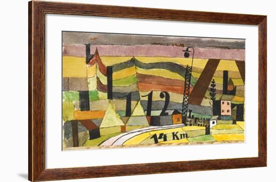 Station L 112, c.14 Km-Paul Klee-Framed Art Print