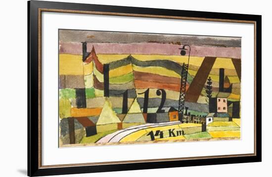 Station L 112, c.14 Km-Paul Klee-Framed Art Print