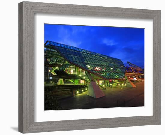 Station of Overhead Railway, Wuppertal, North Rhine-Westphalia, Germany, Europe-Hans Peter Merten-Framed Photographic Print