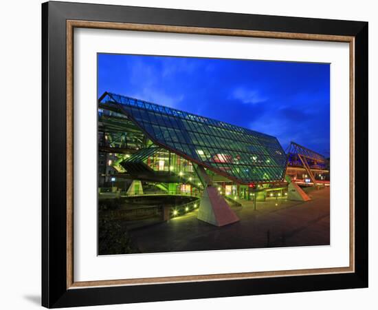 Station of Overhead Railway, Wuppertal, North Rhine-Westphalia, Germany, Europe-Hans Peter Merten-Framed Photographic Print