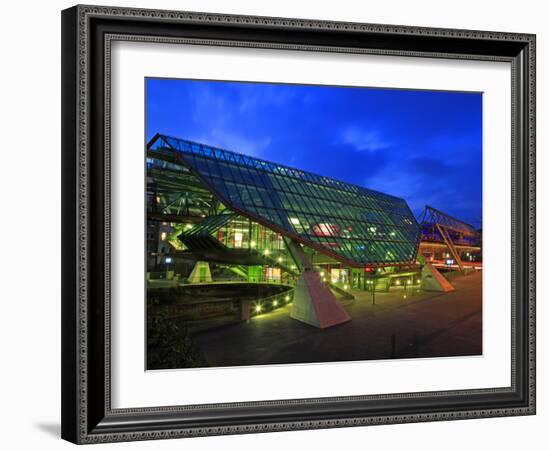 Station of Overhead Railway, Wuppertal, North Rhine-Westphalia, Germany, Europe-Hans Peter Merten-Framed Photographic Print