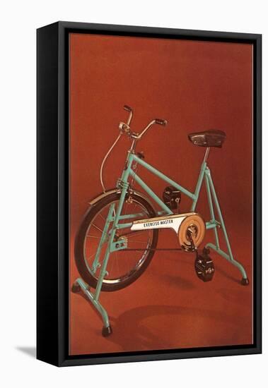 Stationary Bike, Retro-null-Framed Stretched Canvas