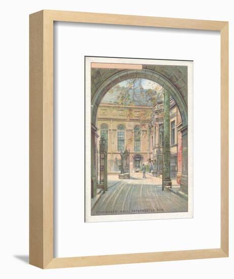 'Stationers' Hall, Paternoster Row', 1929-Unknown-Framed Giclee Print