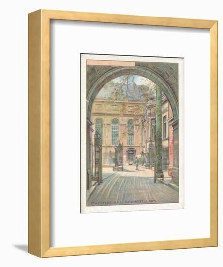'Stationers' Hall, Paternoster Row', 1929-Unknown-Framed Giclee Print