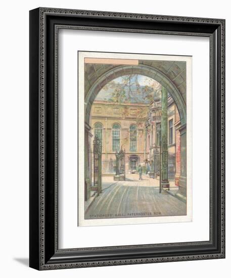 'Stationers' Hall, Paternoster Row', 1929-Unknown-Framed Giclee Print