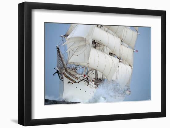 Statsraad Lehmkuhl-Philip Plisson-Framed Art Print