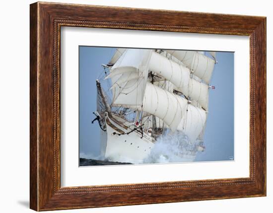 Statsraad Lehmkuhl-Philip Plisson-Framed Art Print