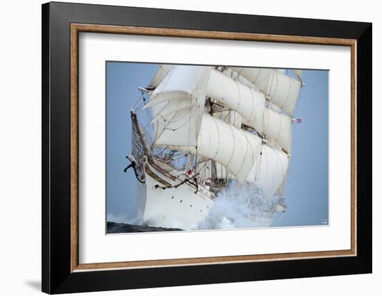 Statsraad Lehmkuhl-Philip Plisson-Framed Art Print