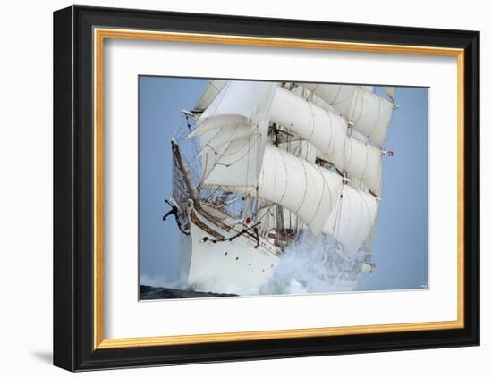 Statsraad Lehmkuhl-Philip Plisson-Framed Art Print