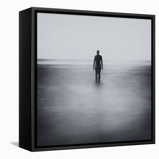 Statue Alone on Beach-Craig Roberts-Framed Premier Image Canvas