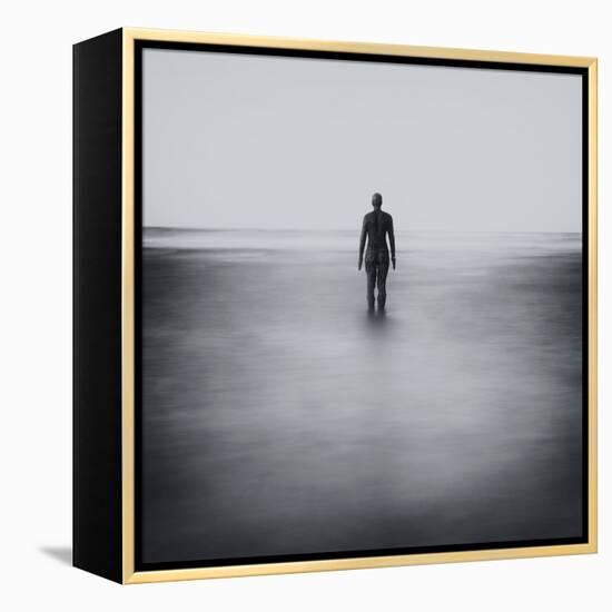 Statue Alone on Beach-Craig Roberts-Framed Premier Image Canvas