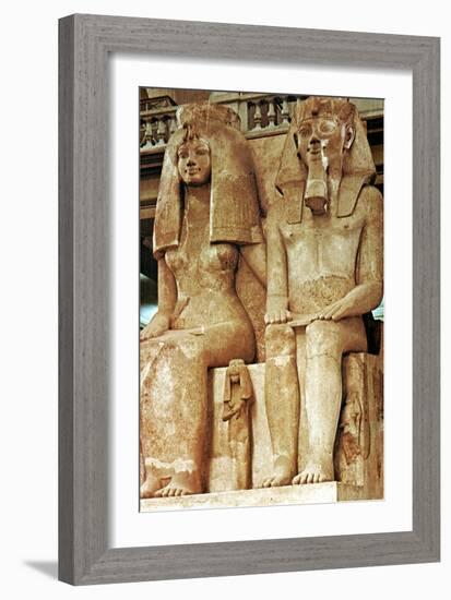 Statue, Amenophis III, Egypt, 18th Dynasty-null-Framed Giclee Print