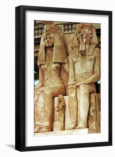 Statue, Amenophis III, Egypt, 18th Dynasty-null-Framed Giclee Print