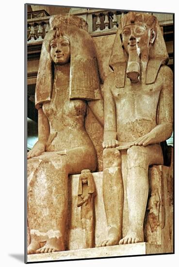 Statue, Amenophis III, Egypt, 18th Dynasty-null-Mounted Giclee Print