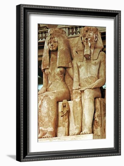 Statue, Amenophis III, Egypt, 18th Dynasty-null-Framed Giclee Print