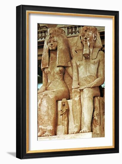 Statue, Amenophis III, Egypt, 18th Dynasty-null-Framed Giclee Print