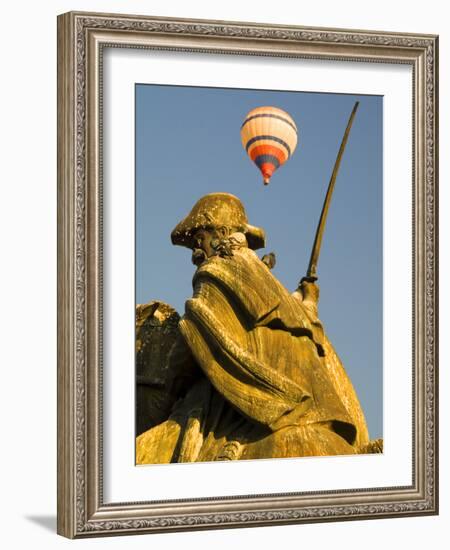 Statue and Hot Air Balloon, San Miguel De Allende, Mexico-Nancy Rotenberg-Framed Photographic Print