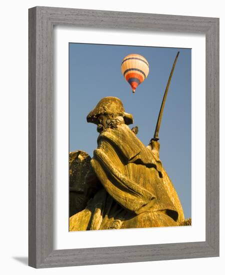 Statue and Hot Air Balloon, San Miguel De Allende, Mexico-Nancy Rotenberg-Framed Photographic Print