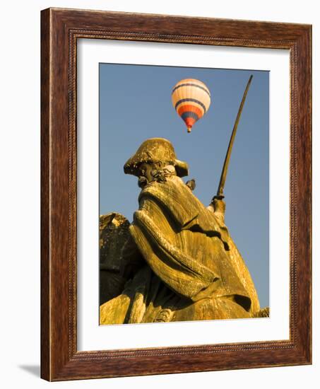 Statue and Hot Air Balloon, San Miguel De Allende, Mexico-Nancy Rotenberg-Framed Photographic Print