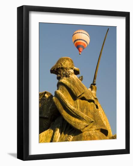 Statue and Hot Air Balloon, San Miguel De Allende, Mexico-Nancy Rotenberg-Framed Photographic Print