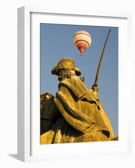 Statue and Hot Air Balloon, San Miguel De Allende, Mexico-Nancy Rotenberg-Framed Photographic Print