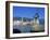 Statue and View of Old Town, Budva, the Budva Riviera, Montenegro, Europe-Stuart Black-Framed Photographic Print