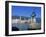 Statue and View of Old Town, Budva, the Budva Riviera, Montenegro, Europe-Stuart Black-Framed Photographic Print