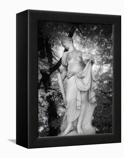 Statue at Baroque Garden, Heidenau, Germany-Simon Marsden-Framed Premier Image Canvas