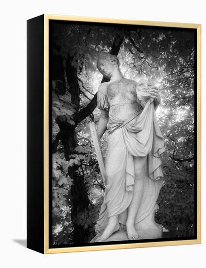 Statue at Baroque Garden, Heidenau, Germany-Simon Marsden-Framed Premier Image Canvas