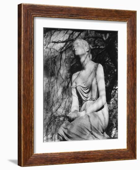 Statue at Brompton Cemetery, London, England-Simon Marsden-Framed Giclee Print