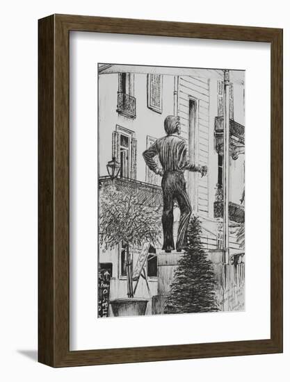 Statue at Cannet, 2014-Vincent Alexander Booth-Framed Photographic Print