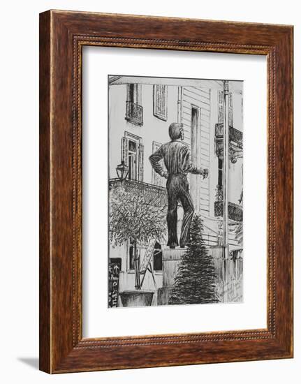 Statue at Cannet, 2014-Vincent Alexander Booth-Framed Photographic Print