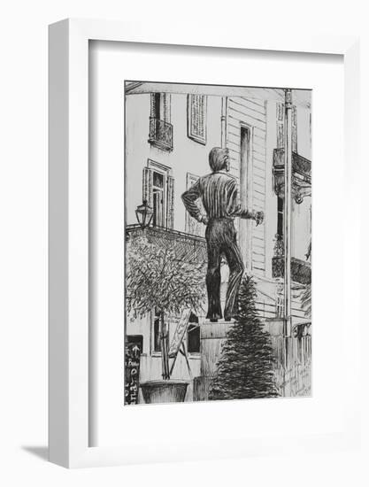 Statue at Cannet, 2014-Vincent Alexander Booth-Framed Photographic Print