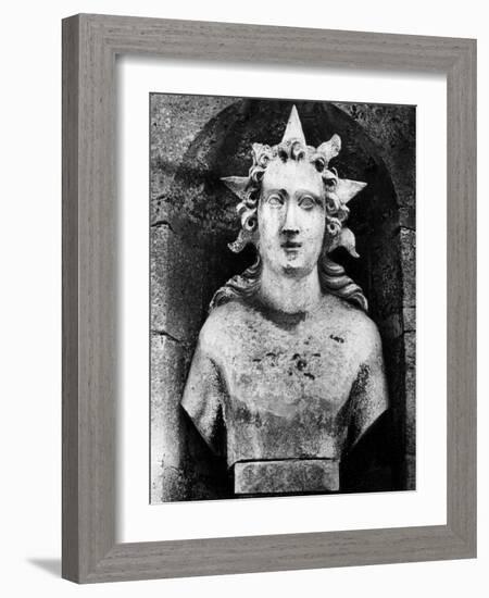 Statue at Chateau Raray, Picardy, France-Simon Marsden-Framed Giclee Print