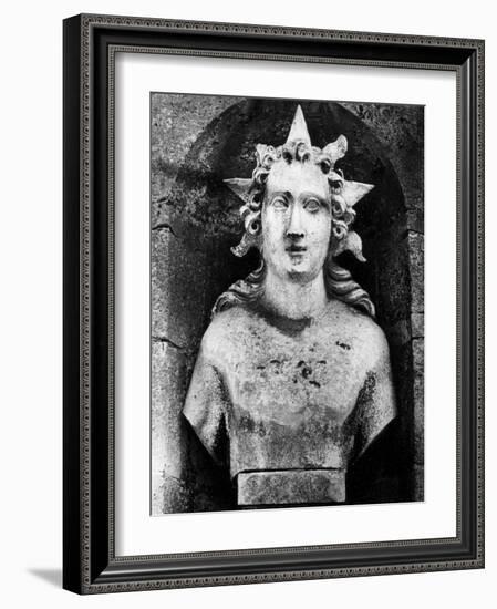 Statue at Chateau Raray, Picardy, France-Simon Marsden-Framed Giclee Print