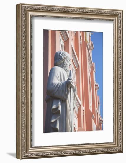 Statue at Da Nang Cathedral, Da Nang, Vietnam, Indochina, Southeast Asia, Asia-Ian Trower-Framed Photographic Print