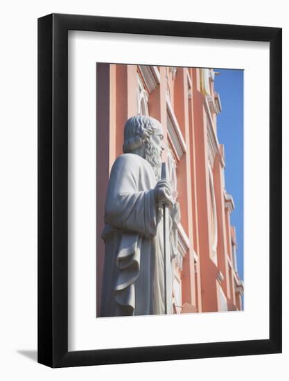 Statue at Da Nang Cathedral, Da Nang, Vietnam, Indochina, Southeast Asia, Asia-Ian Trower-Framed Photographic Print