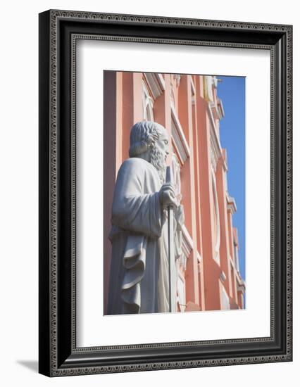 Statue at Da Nang Cathedral, Da Nang, Vietnam, Indochina, Southeast Asia, Asia-Ian Trower-Framed Photographic Print