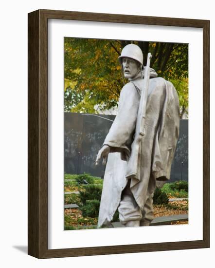 Statue at Korean War Memorial, Washington DC, USA-Scott T. Smith-Framed Photographic Print