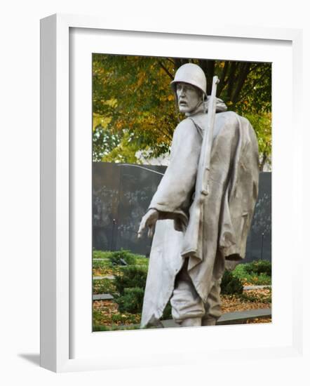 Statue at Korean War Memorial, Washington DC, USA-Scott T. Smith-Framed Photographic Print