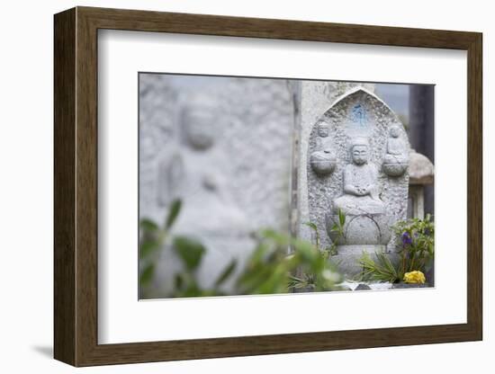 Statue at Tamonin Temple, Hiroshima, Hiroshima Prefecture, Japan-Ian Trower-Framed Photographic Print