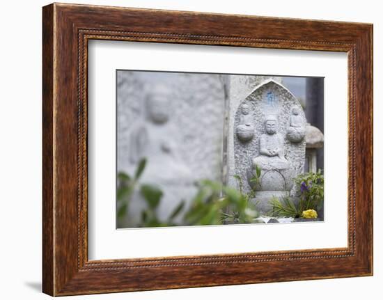 Statue at Tamonin Temple, Hiroshima, Hiroshima Prefecture, Japan-Ian Trower-Framed Photographic Print