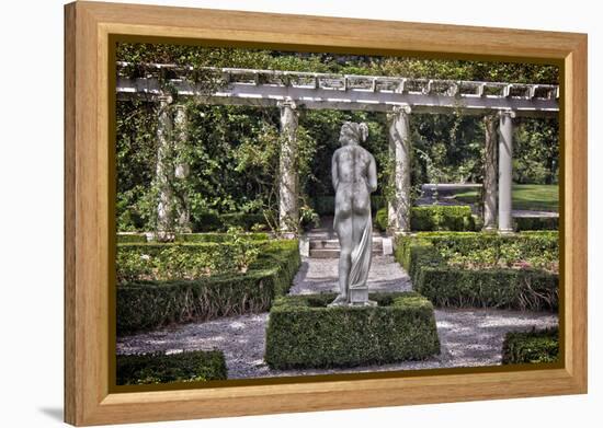 Statue at The Breakers in Newport Rhode Island-null-Framed Stretched Canvas