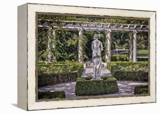 Statue at The Breakers in Newport Rhode Island-null-Framed Stretched Canvas