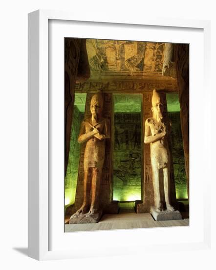 Statue at the Great Temple of Ramesses II, Egypt-Claudia Adams-Framed Photographic Print