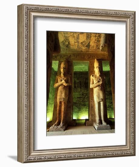 Statue at the Great Temple of Ramesses II, Egypt-Claudia Adams-Framed Photographic Print