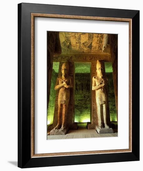 Statue at the Great Temple of Ramesses II, Egypt-Claudia Adams-Framed Photographic Print